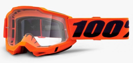 Окуляри 100% ACCURI 2 OTG Goggle Neon Orange - Clear Lens, OTG, OTG