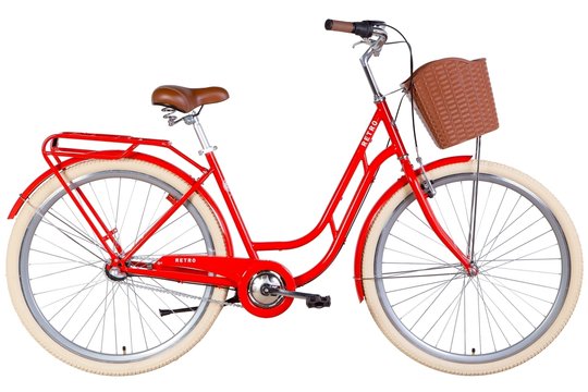 Купити Велосипед 28" Dorozhnik RETRO PH 2022 Розмір 19" помаранчевий з доставкою по Україні