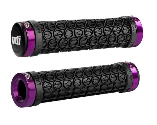 Купити Грипсы ODI SDG LOCK-ON GRIPS Black w/Purple Clamps (черные с фиолетовыми замками) з доставкою по Україні