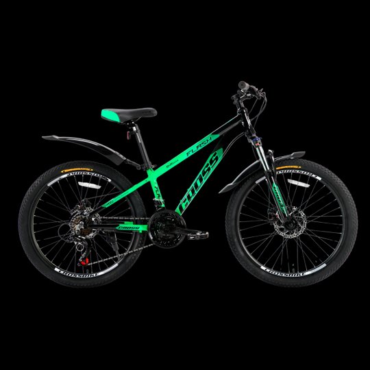 Купити Велосипед Cross Flash 2024 24" 12" Зелений-Чорний з доставкою по Україні
