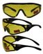 Очки защитные с уплотнителем Global Vision Python (RattleSnake) (yellow) желтые