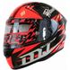 Шолом MT KRE Snake Carbon Hawkers Red/Black/White, M
