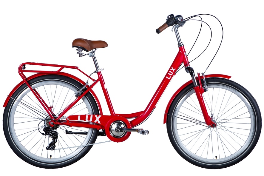 Купить Велосипед 26" Dorozhnik LUX AM 2024 (червоний) с доставкой по Украине