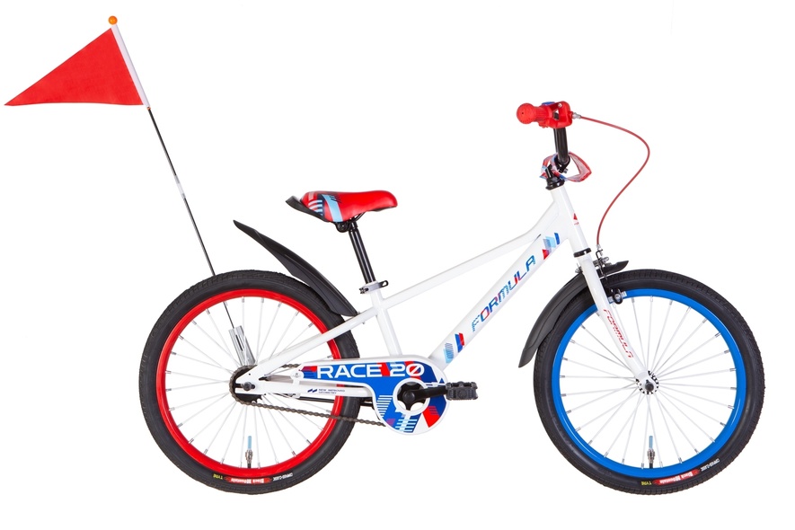 Купить Велосипед 20" Formula RACE 2022 белый с красным и синим с доставкой по Украине